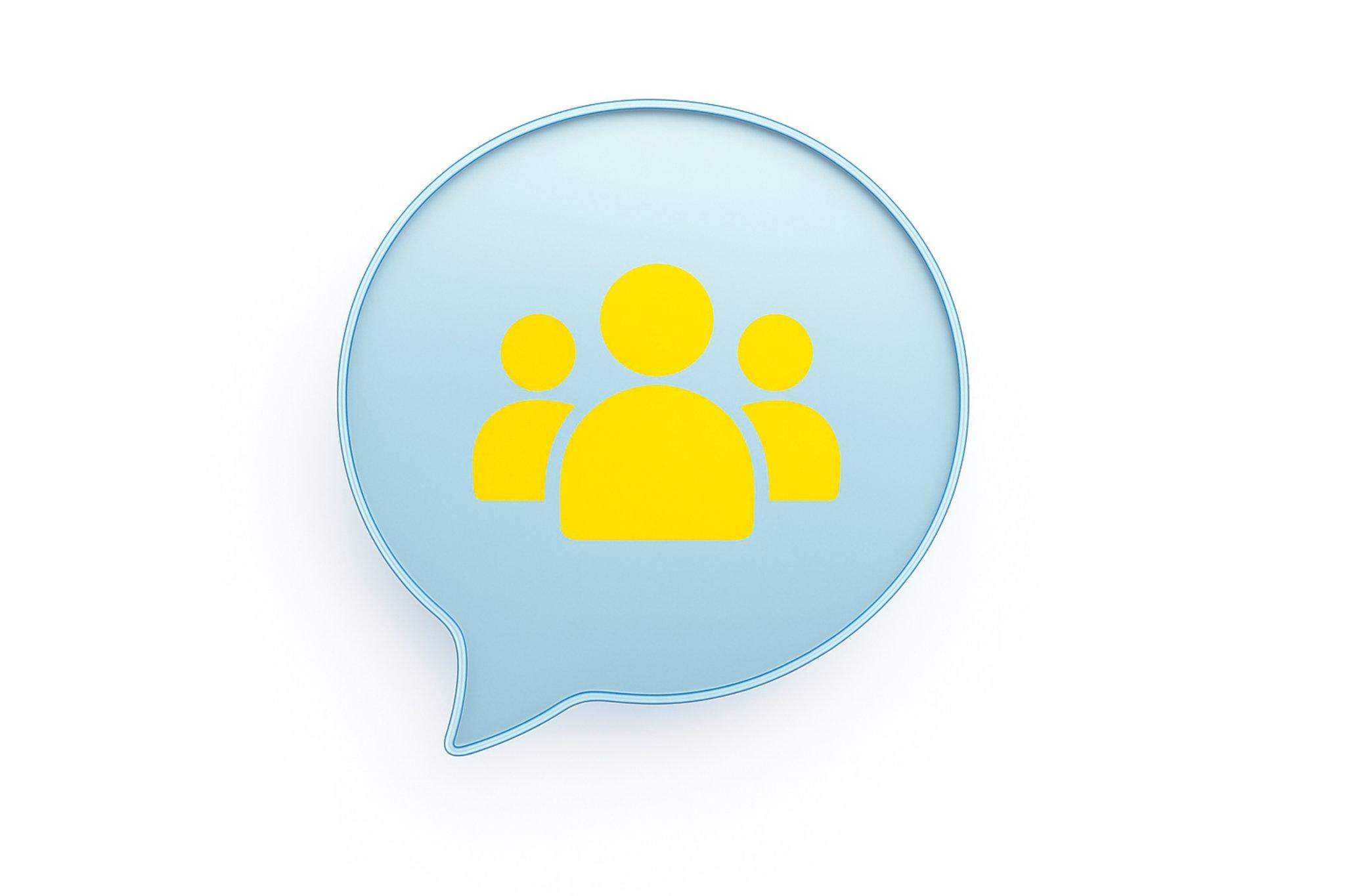 Ta grafika przedstawia postaci w żółtym kolorze w błękitnej chmurce dialogowej, całość jest na białym tle. Zachęca do przeczytania ciekawego wpisu blogowego o ukraińskich słowach w temacie uprzejmości.