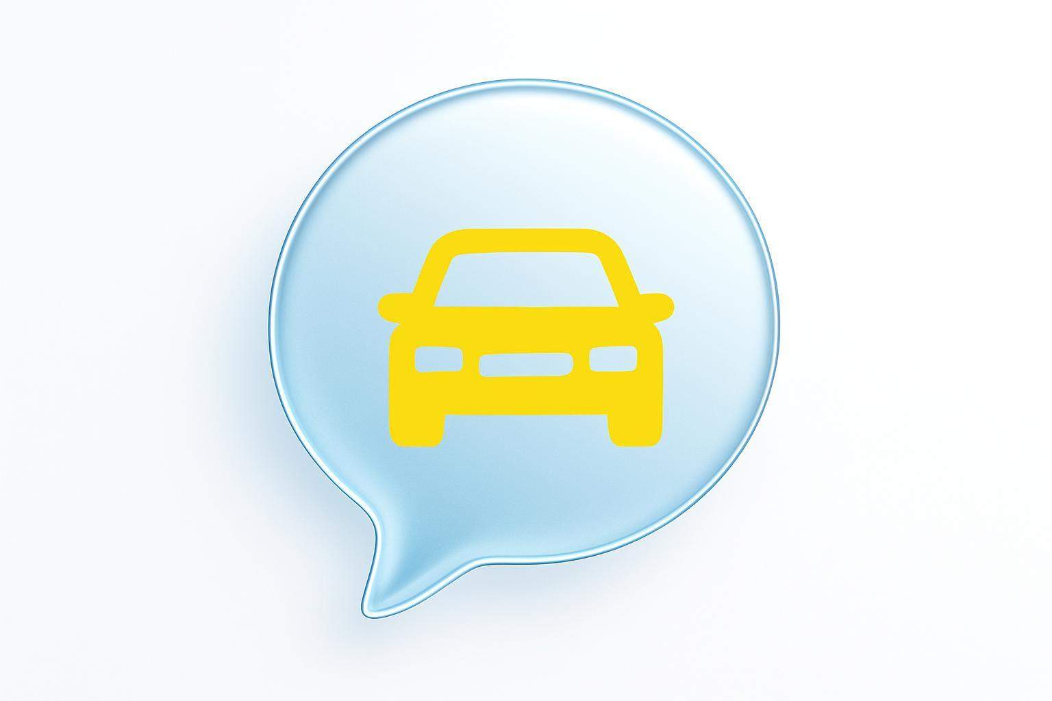 Grafika samochodu w nowoczesnym stylu nawiązująca do tematu transportu, nauki ukraińskich słówek